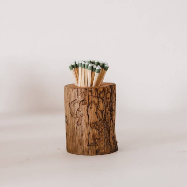 Elevation Goods - Wholesale Match Holder - Wood Match Holder / Rustic Match Striker