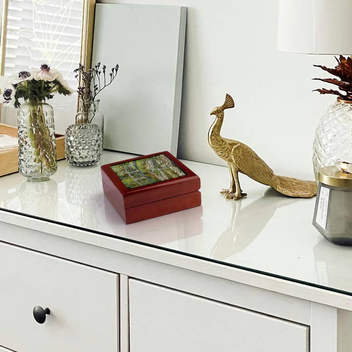 3dRose - Wholesale Jewelry Box/Organizer - 3dRose, Bridge over a Pool of Water Lilies - 1899 - by Impressionist Claude Monet famous fine art by masters, Jewelry Box5