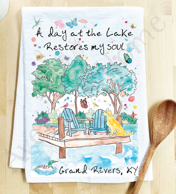 Avery's Home - Wholesale Tea Towel - A Day at the Lake or River Customizable Tea Towel15
