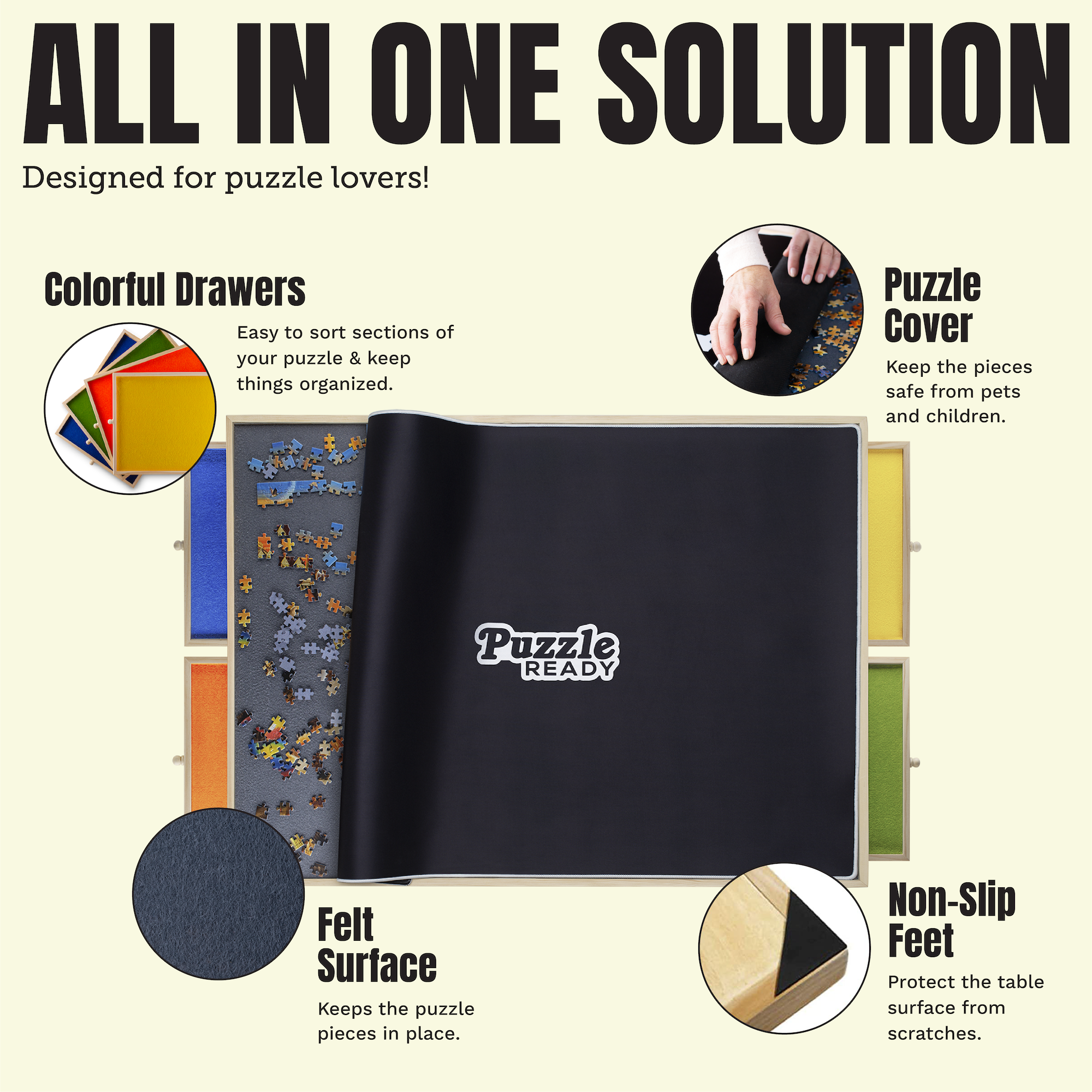 Puzzle Ready - Wholesale Puzzle - Adult - Quality Puzzle Storage Board - EU Only1