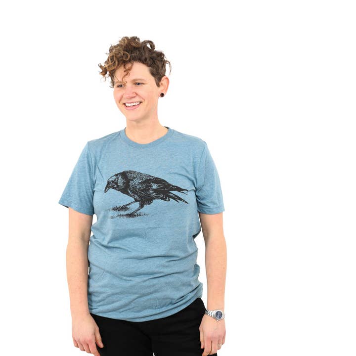 Crow T Shirt for wholesale by Slow Loris