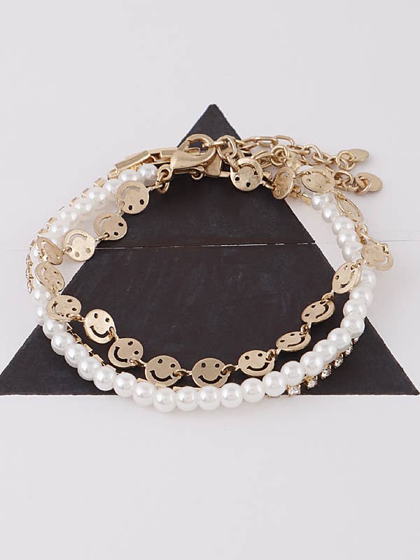 Charms-Armband mit Smiley-Gesicht für den Großhandel von Shop Neighbors