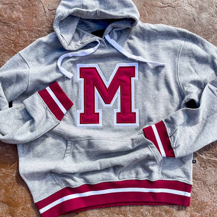 Collegiate Varsity Letter Hoodie | Personalisierte Stickerei für den Großhandel von McKenzie’s Infinity LLC