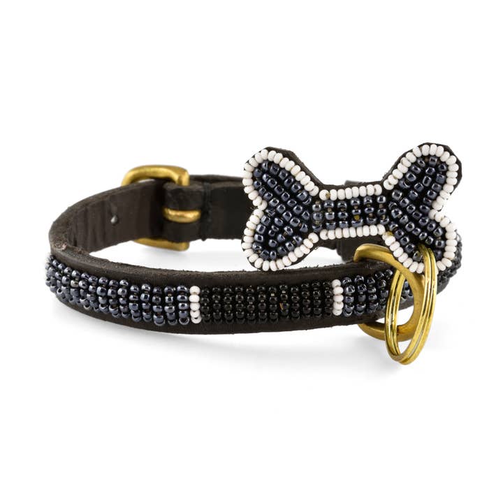 Collar para perro Micro Rafiki negro para venta al por mayor de Kampuni