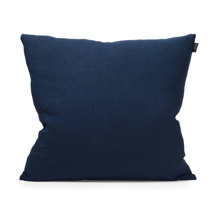 Funda de cojín de lino azul noche para venta al por mayor de True Linen