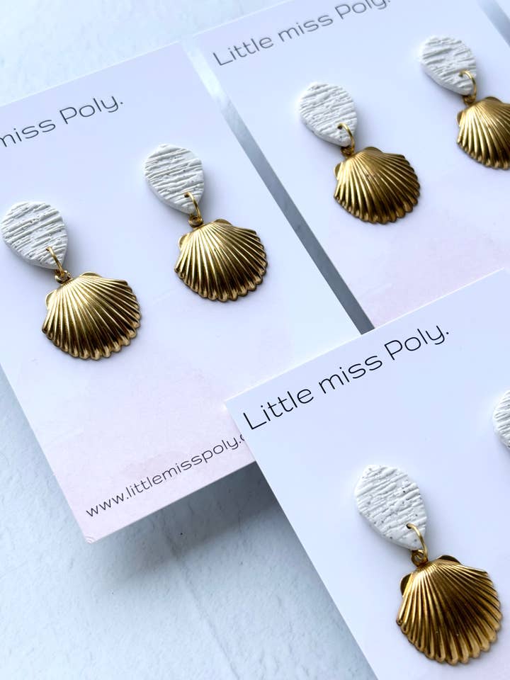 Gold Lust - Speckled White Gold Shell for wholesale by Little Miss Poly