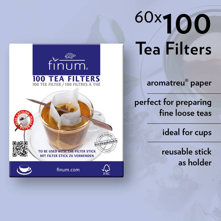 finum - Wholesale Tea Strainer/Infuser - CUP SIZE TEA FILTERS + FILTER STICK