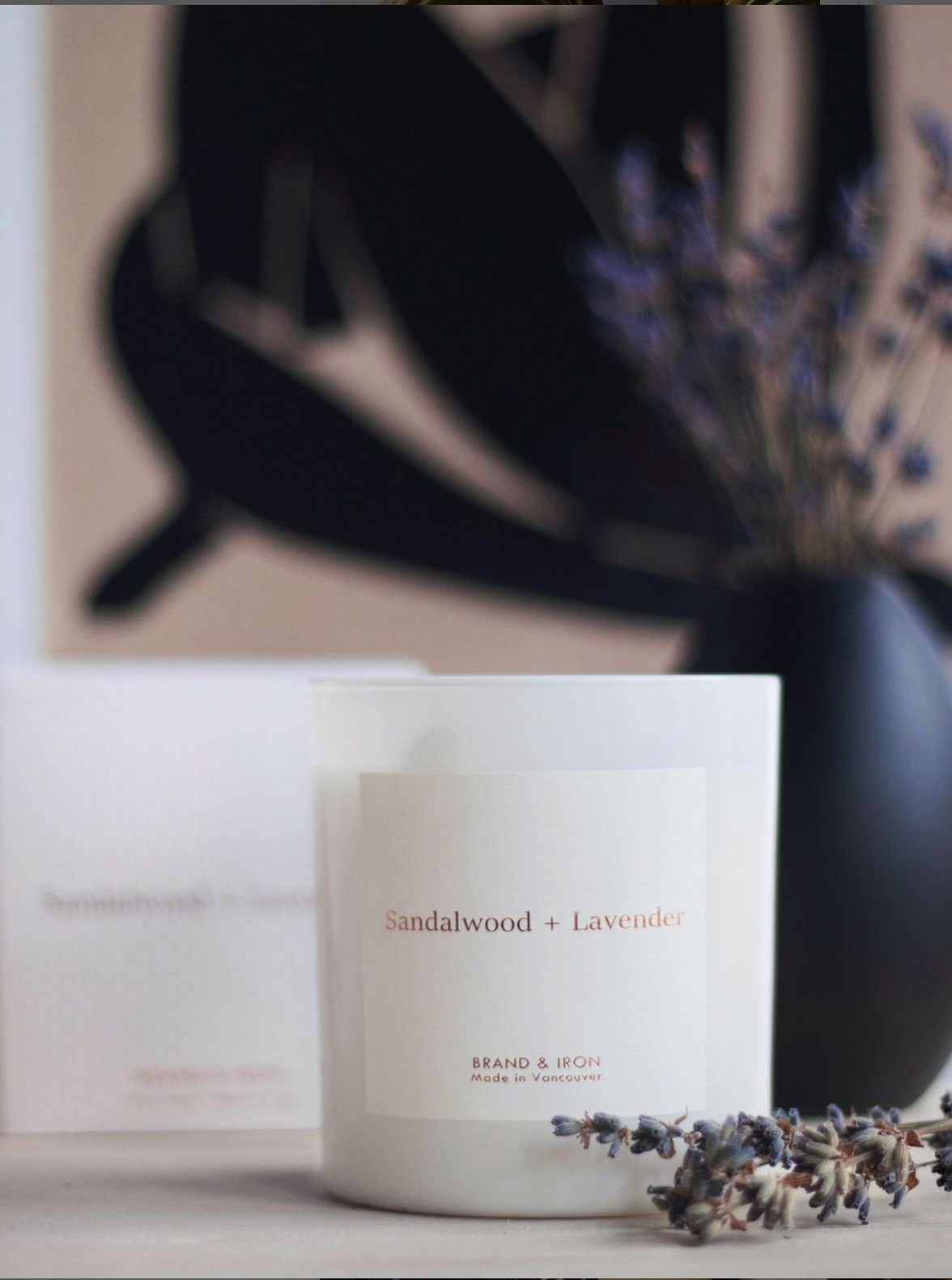 Brand & Iron - Vente Bougie en bocal - Accueil » Série : Sandalwood + Lavender2