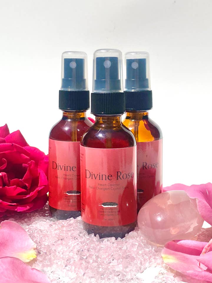Pulverizador Coração de Rosa Divina Reiki-Carregado Spray por atacado de Sacred Healing Art