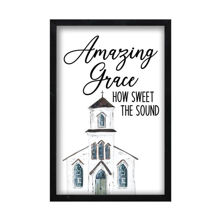Amazing Grace How Sweet - Religious Living Room Wall Art for wholesale by LifeSong Milestones