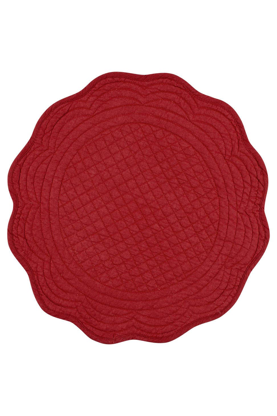KAF Home - Wholesale Placemat - KAF Home 100% Cotton Boutis Quilted Dinner Placemat - Round