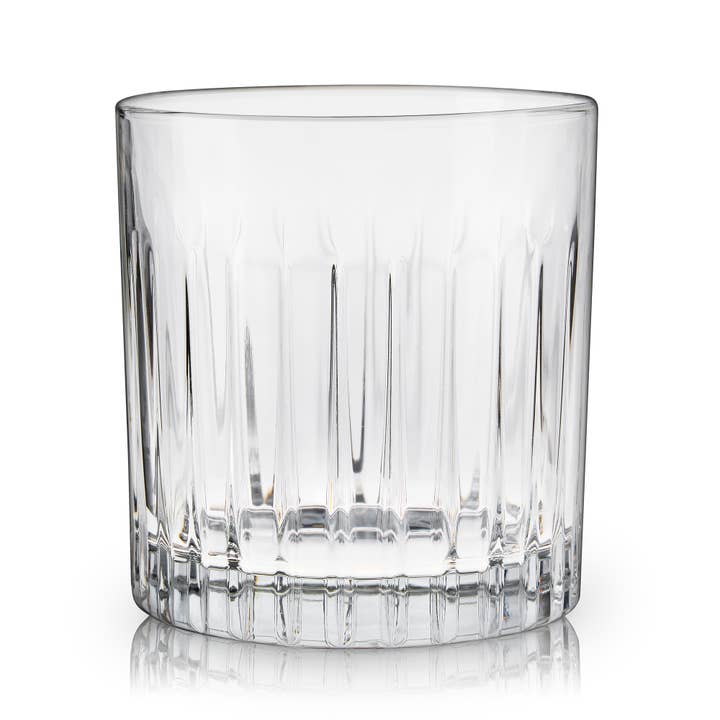 Viski - Wholesale Cocktail/Liquor Glass - Reserve Milo European Crystal Lowball Glasses - Set of 4