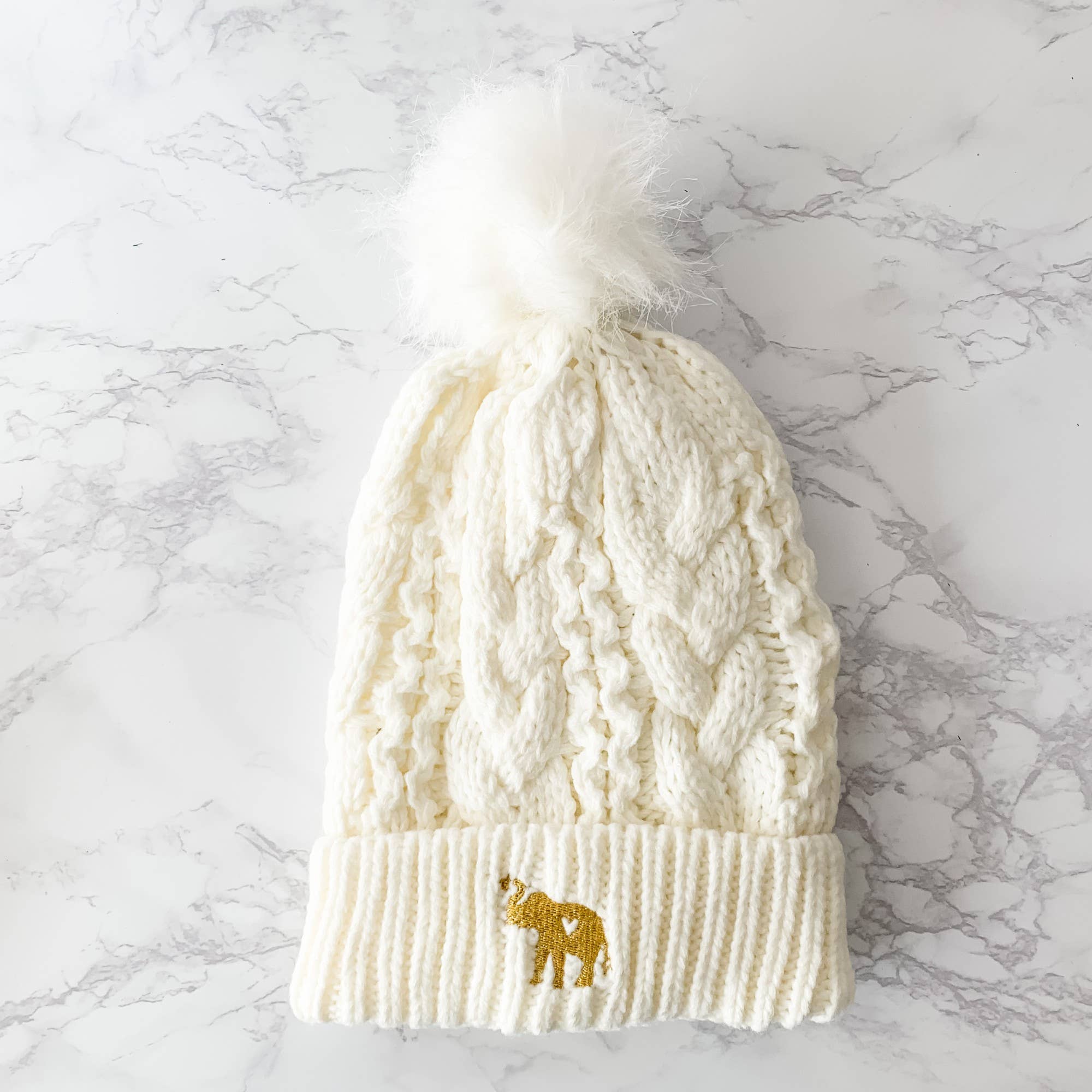 Zoey Christina - Wholesale Beanie - Women's - Elephant Embroidered Winter Hat13