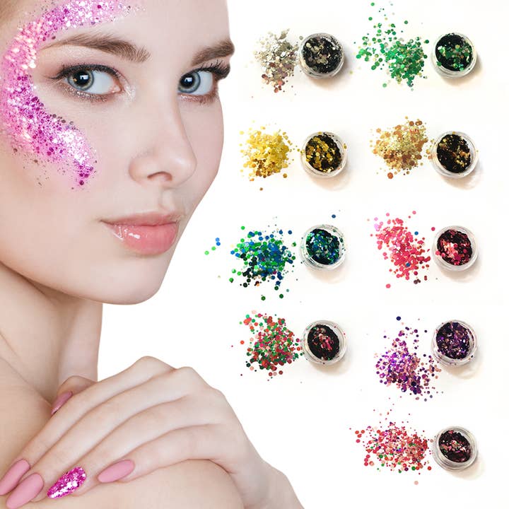 My Wholesale Warehouse - Wholesale Body Glitter/Shimmer - Chunky Unicorn Mermaid Glitter 2g