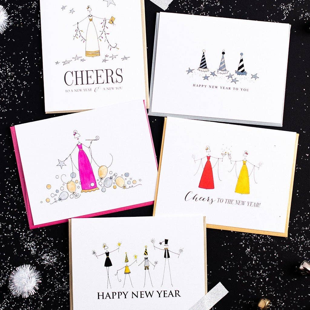 LO in LONDON® - Wholesale New Year's Card - "SPARKLE" NEW YEAR CARD2