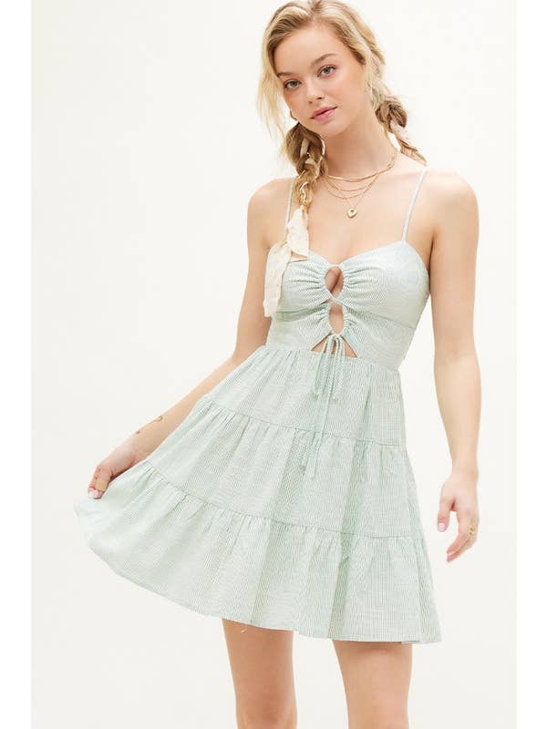 ILLA ILLA - Vente Robe – femme - Robe rayée en lin1