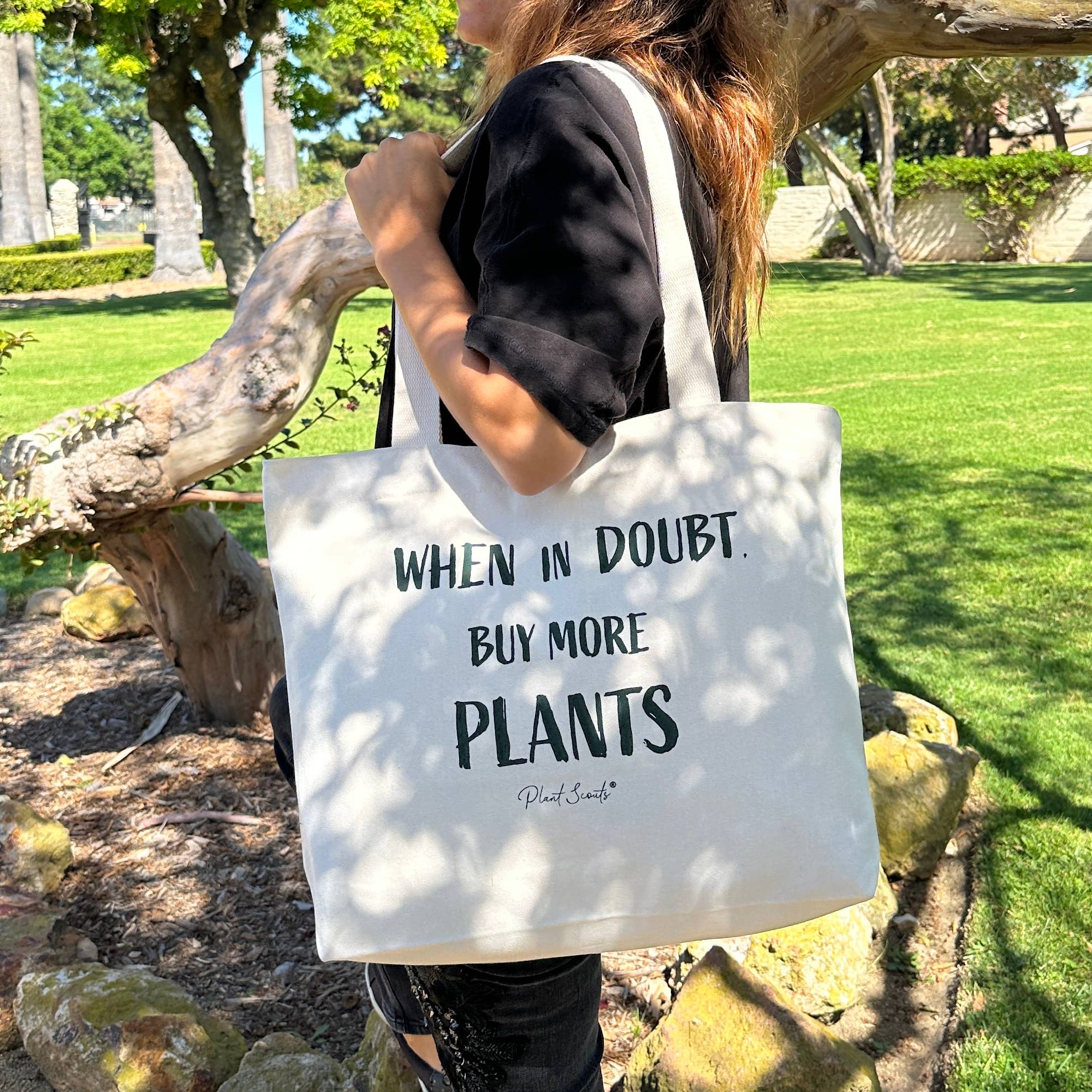 Plant Scouts - Wholesale Tote Bag - Women's - Buy More Plants Tote Bag - Gardening Gifts for Women1