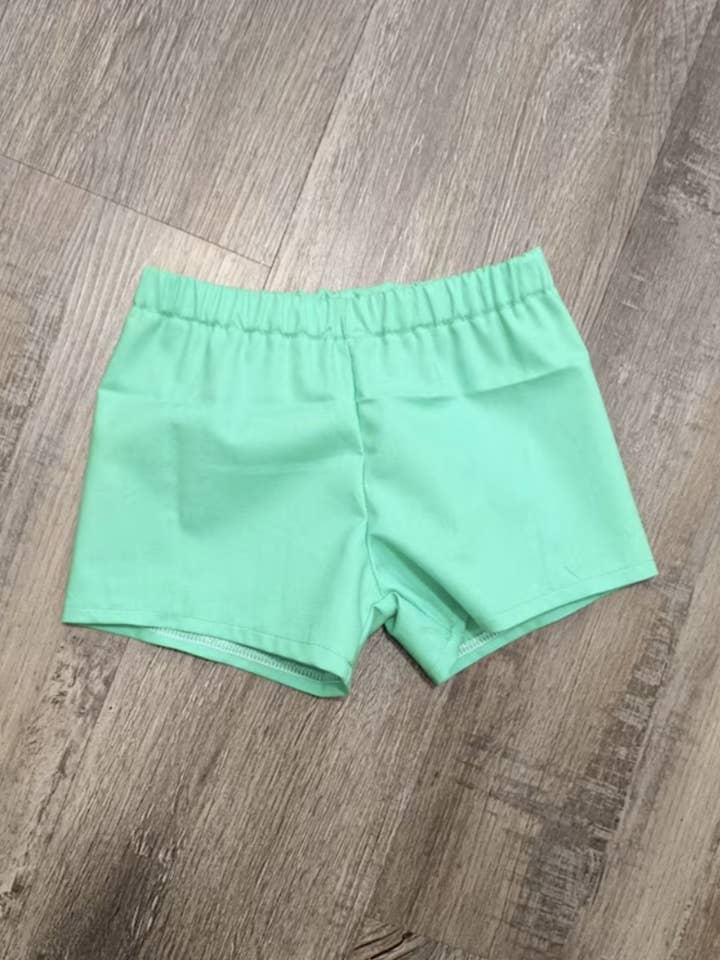 Baby Pear Green Kona Cotton Shorts for wholesale by Betty612