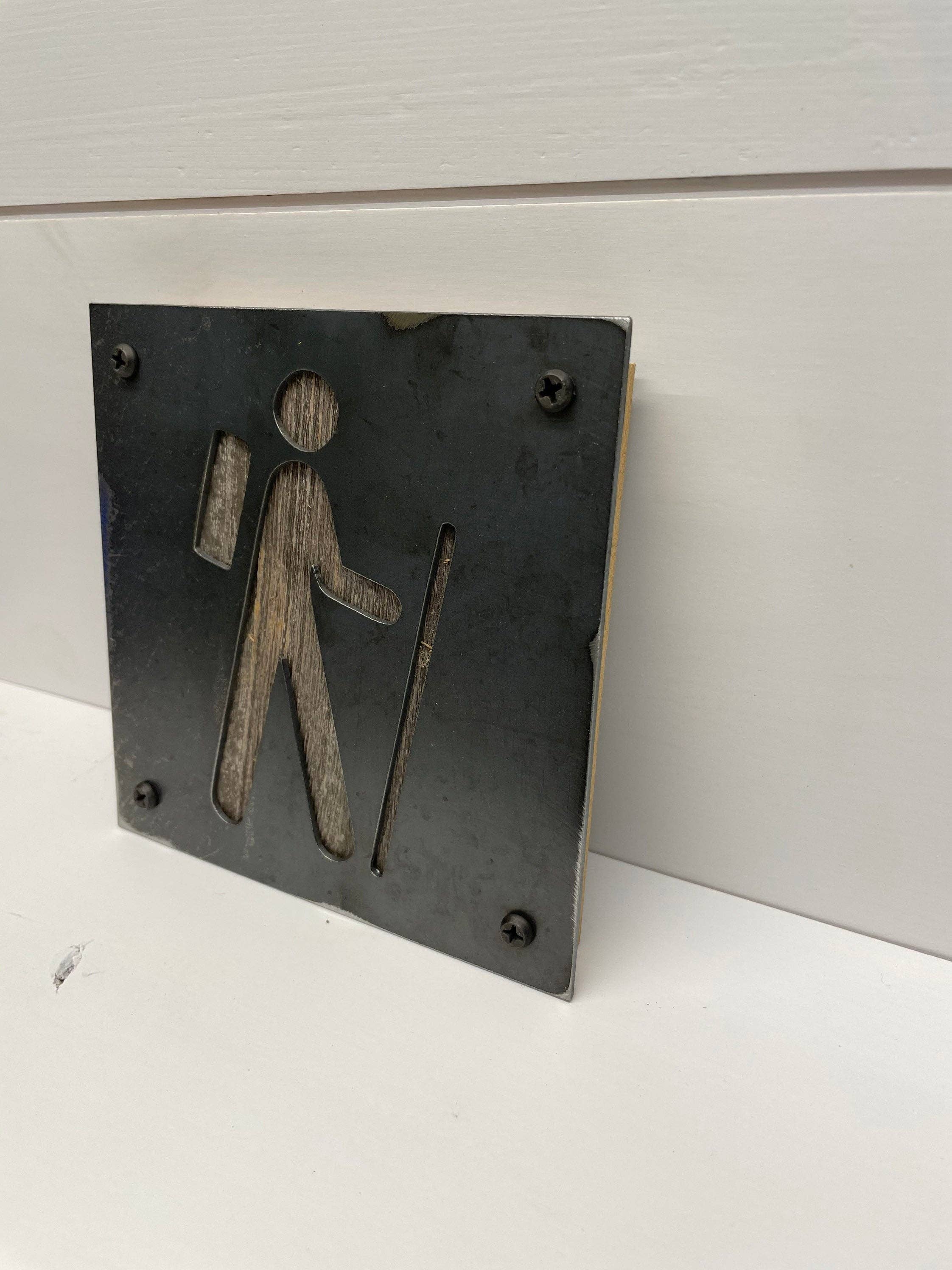 Madam Metalwork - Wholesale Wall Accent - Hiker Metal and Wood Wall Accent2