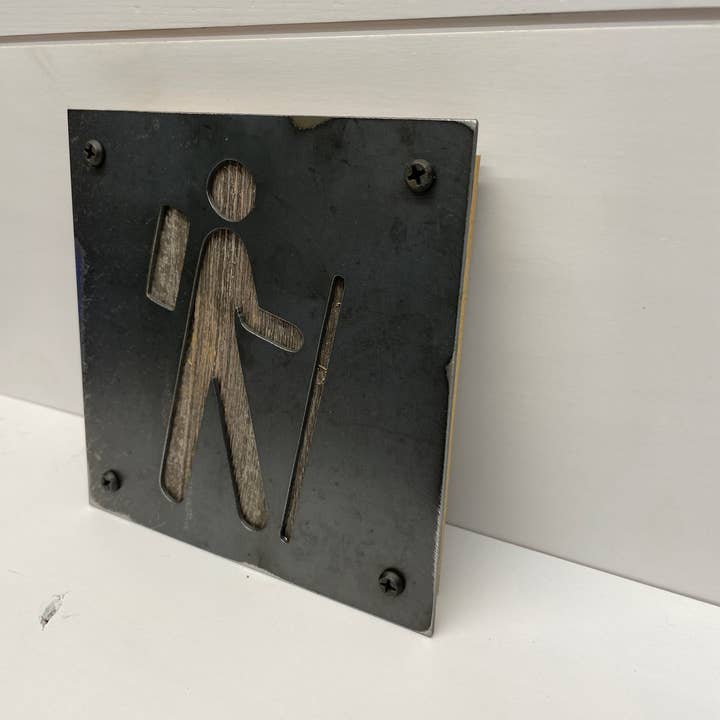 Madam Metalwork - Wholesale Wall Accent - Hiker Metal and Wood Wall Accent2