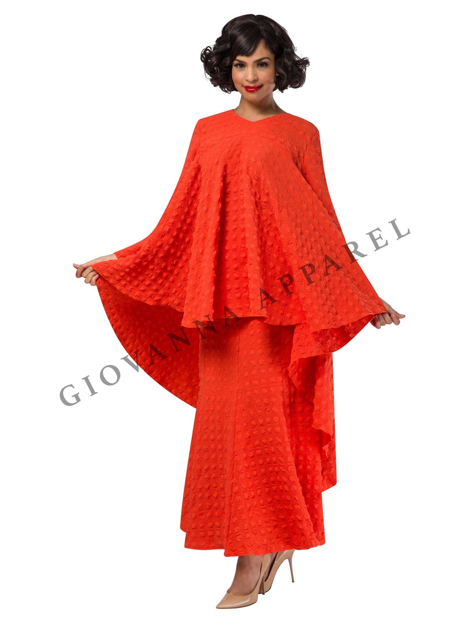 Giovanna - Vendita all'ingrosso Completo top e gonna - Donna - Set top e gonna svasati popcorn 2 pezzi4