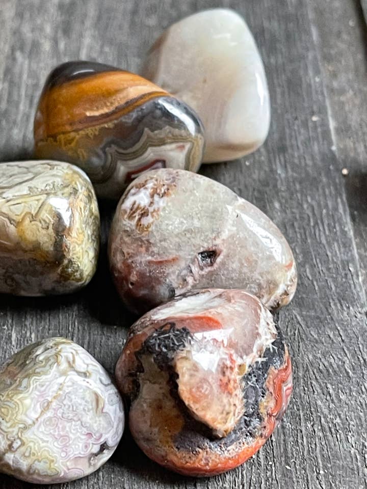 Crazy Lace Agate Crystals - Tumbled Stone for wholesale by Tumbledshop