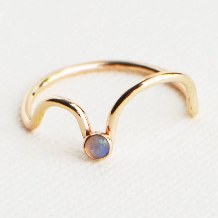 Gem & Blue - Wholesale Ring met een steen/solitaire ring - Wolk-ring0