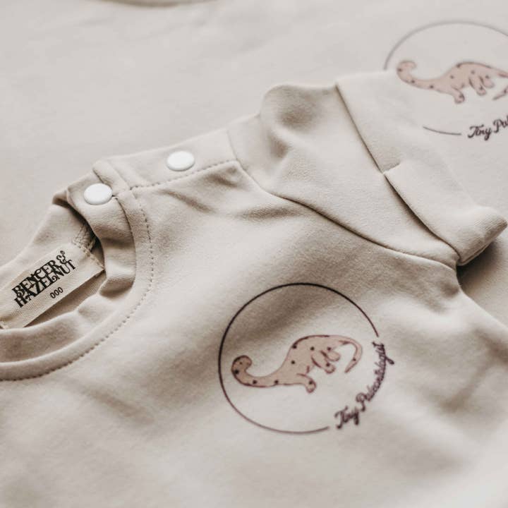 Tiny Paleontologist Bodysuit/Tee - Neutral for wholesale by Bencer & Hazelnut