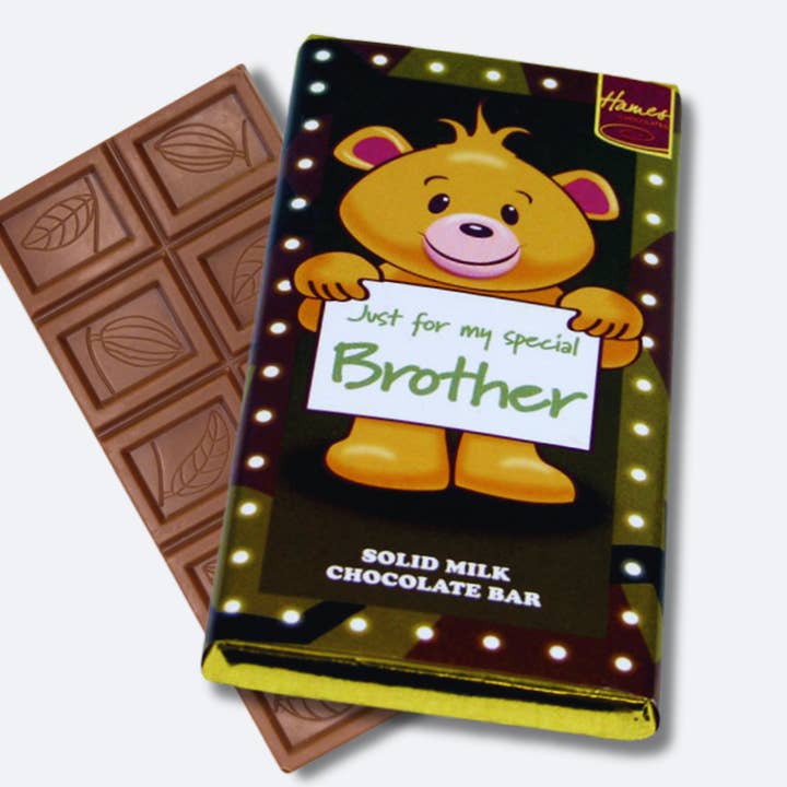 Special Brother Milk Chocolate Bar for wholesale by Hames Chocolates