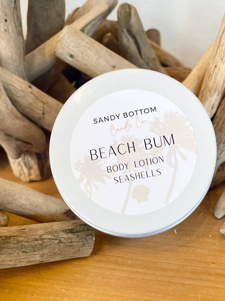 Beach Bum Seashell lotion bars for wholesale by Sandy Bottom Candle Co.