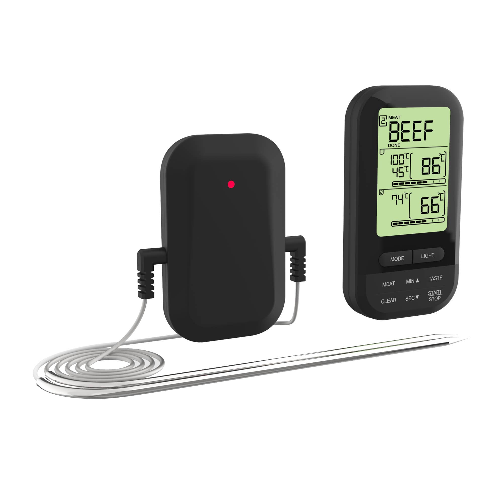 Fox Run Brands - Wholesale Thermometer - Outset Digital Wireless Dual Probe BBQ Thermometer, 4.25"2