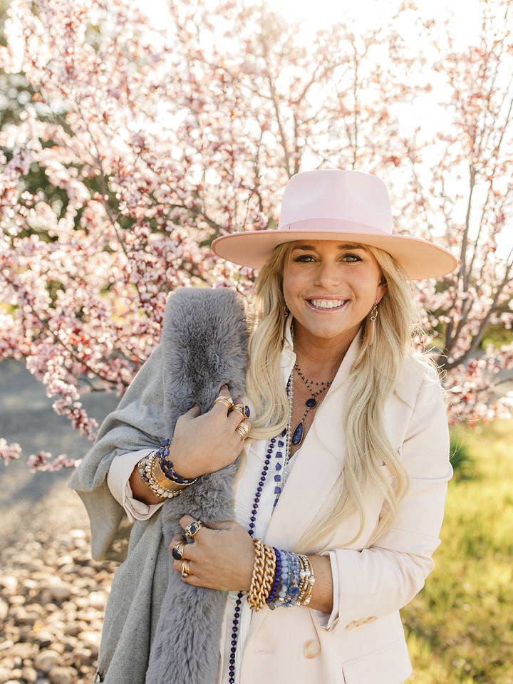 Anel Torrey em Azul Mojave Cobre Turquesa - 14k Gold Fill /Prata Esterlina por atacado de A Blonde and Her Bag