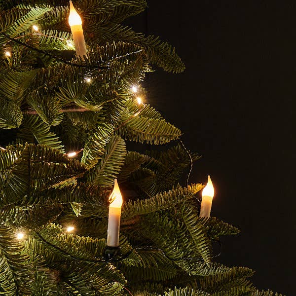 Lightstyle London – Vela sem chama por atacado – Corrente de Velas Árvore de Natal com Clipes2