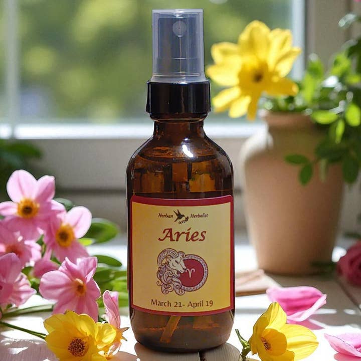 Aries Zodiac Spray – Orange & Clove (2 oz) for wholesale by Herban Herbalist, llc