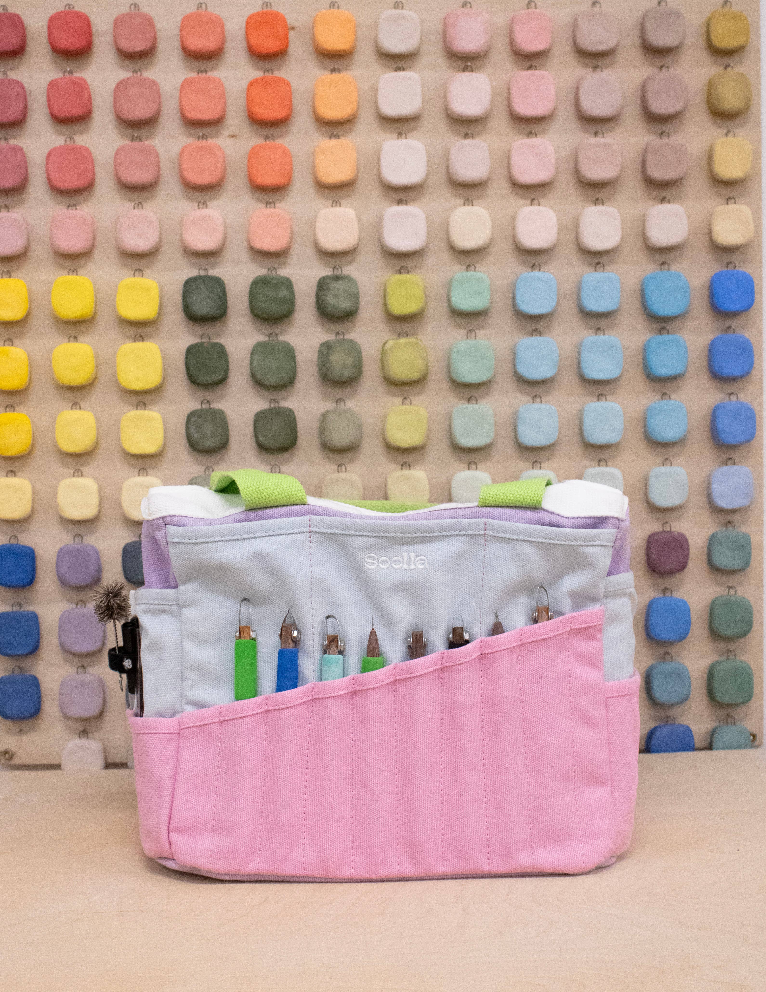 Soolla - Wholesale Craft Tool - Soolla Studio Artist Bag, 80's Windbreaker, Knitting Crochet9