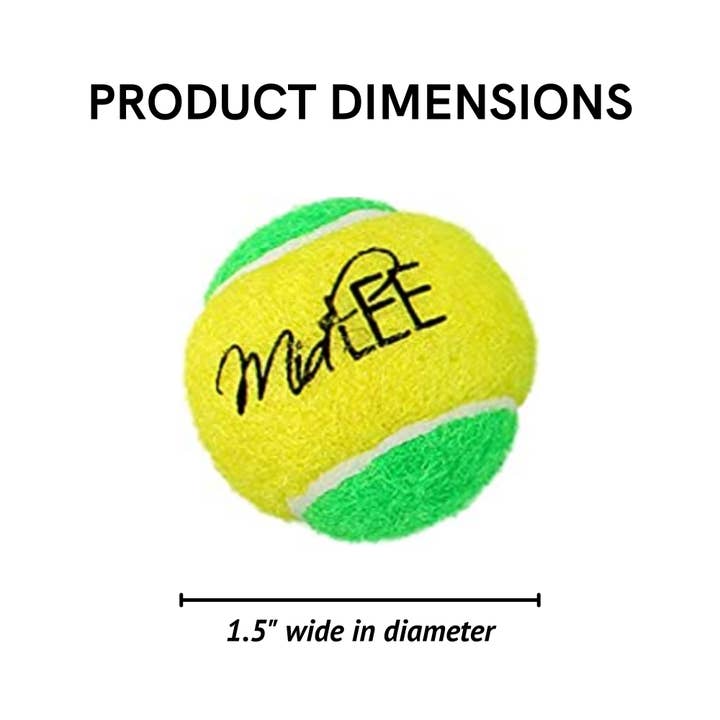 Midlee Designs – wholesale Pet fetch ball – Dog – Midlee Yellow/Green Mini Tennis Balls Set of 124