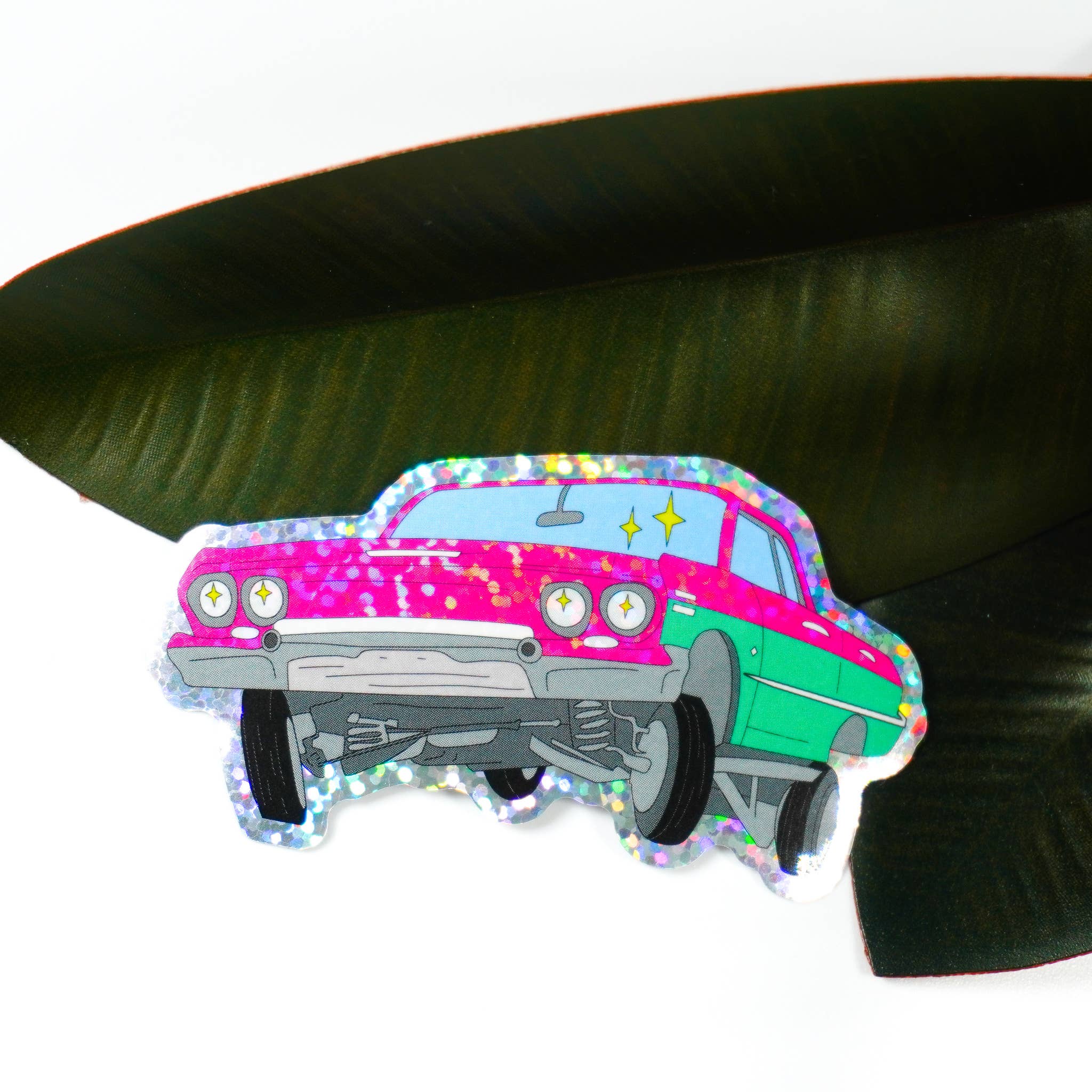 Lowrider (Retro) 3" Sticker voor wholesale door PARTIMEWORKS