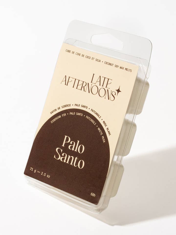 Palo Santo vaxkuber | Mysk, Patchouli och Palo Santo för wholesale av Late Afternoons