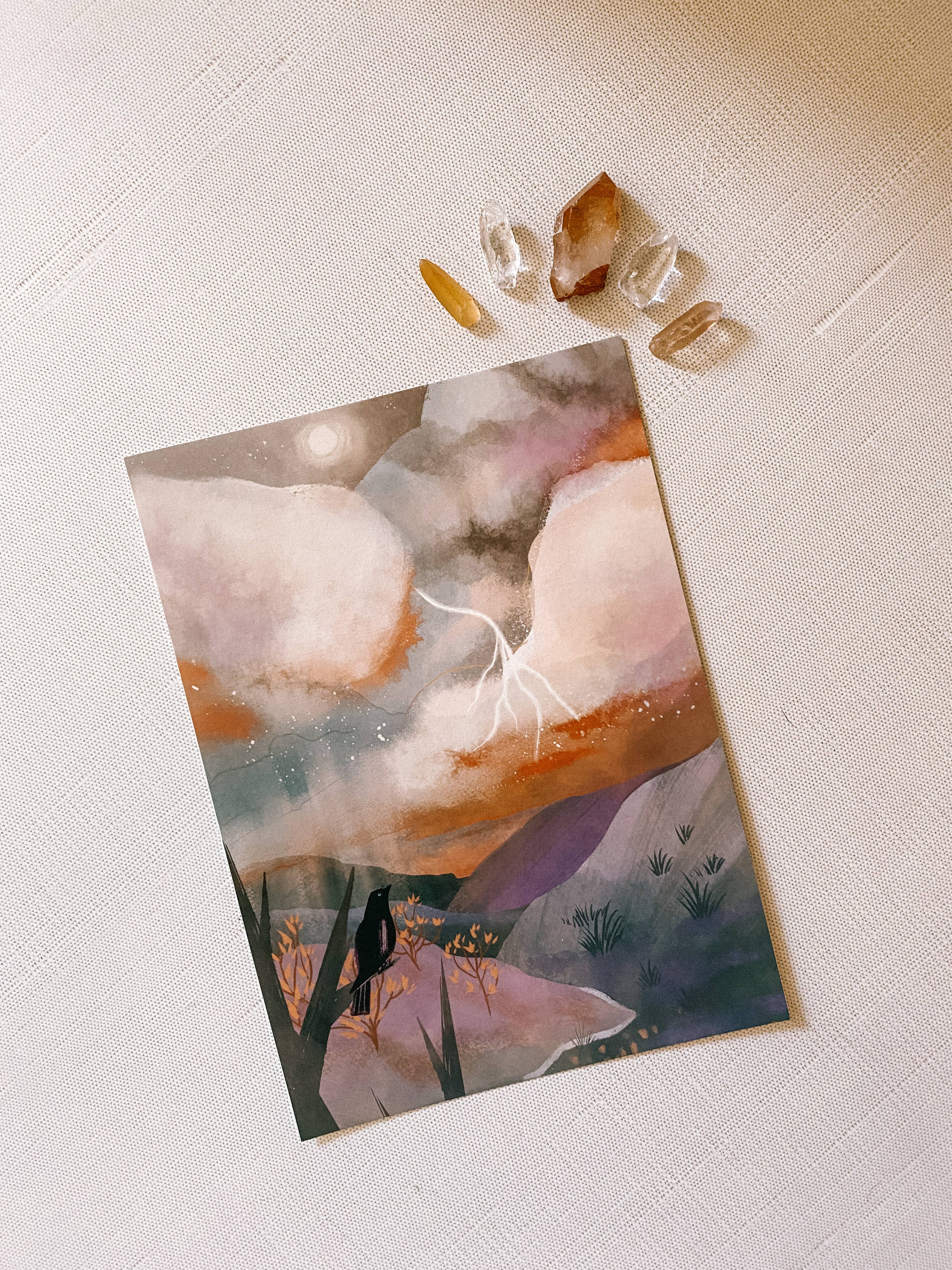 Lantern Print Co. - Wholesale Art Print - Art Print: Summer Tempest; 5x7, 8x10, 4x60