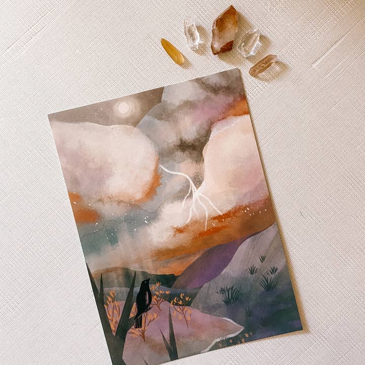 Lantern Print Co. - Wholesale Art Print - Art Print: Summer Tempest; 5x7, 8x10, 4x6