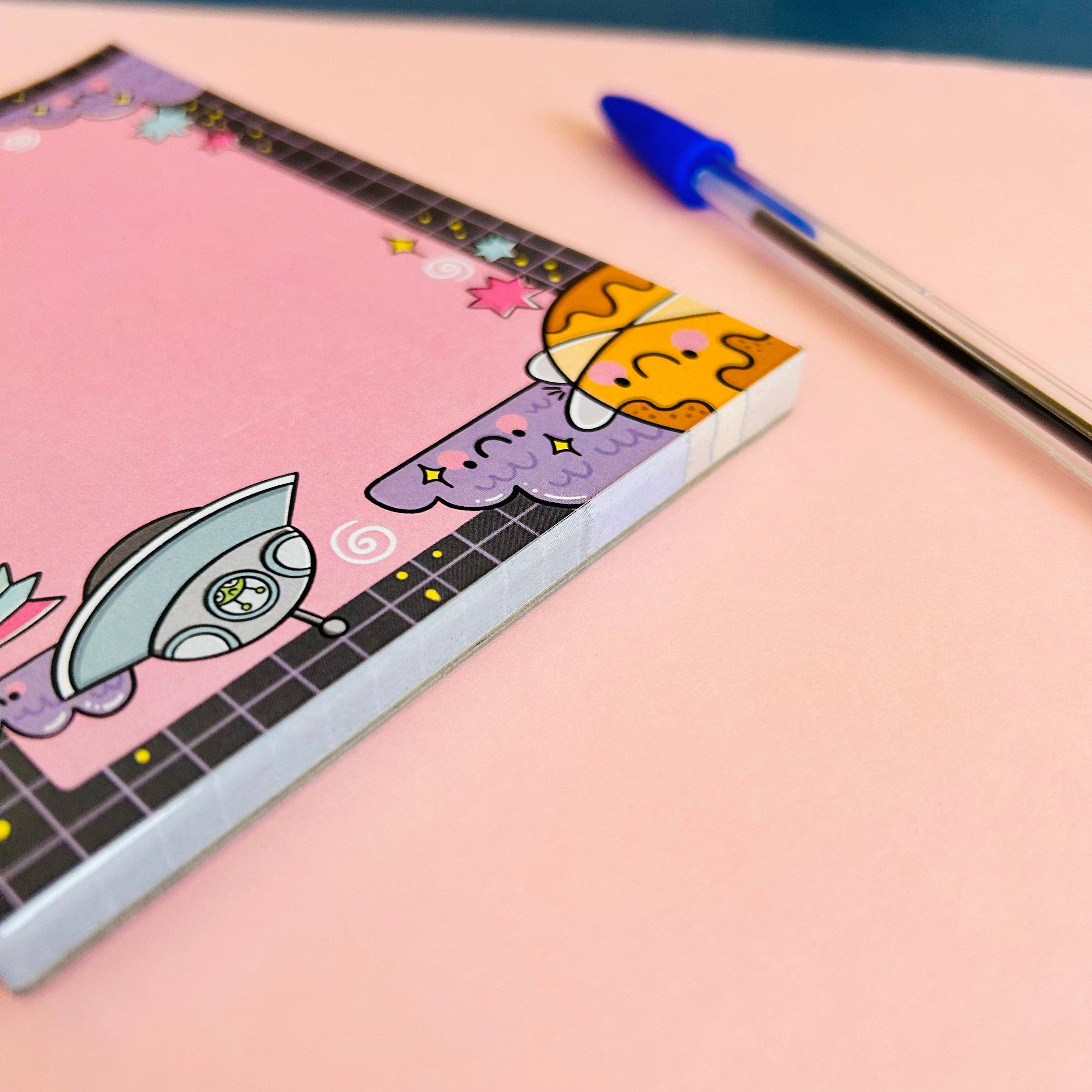 Kellylou – wholesale Notepad – Space Cuties - A6 Notepad4