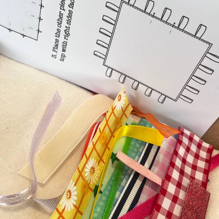 Two Stitches Patterns - Wholesale Craft Sewing Kit - Tons Of Tags - Baby Tag Blanket Sewing Kit