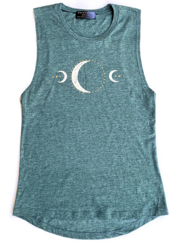 NEOCLASSICS - Wholesale Tank Top - Women's - 3 Moons Sleeveless - Pine