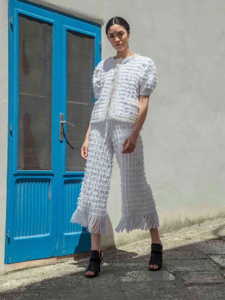 PANTALON CARRÉ DE COULEUR UNIE pour la vente par Neera 20.52