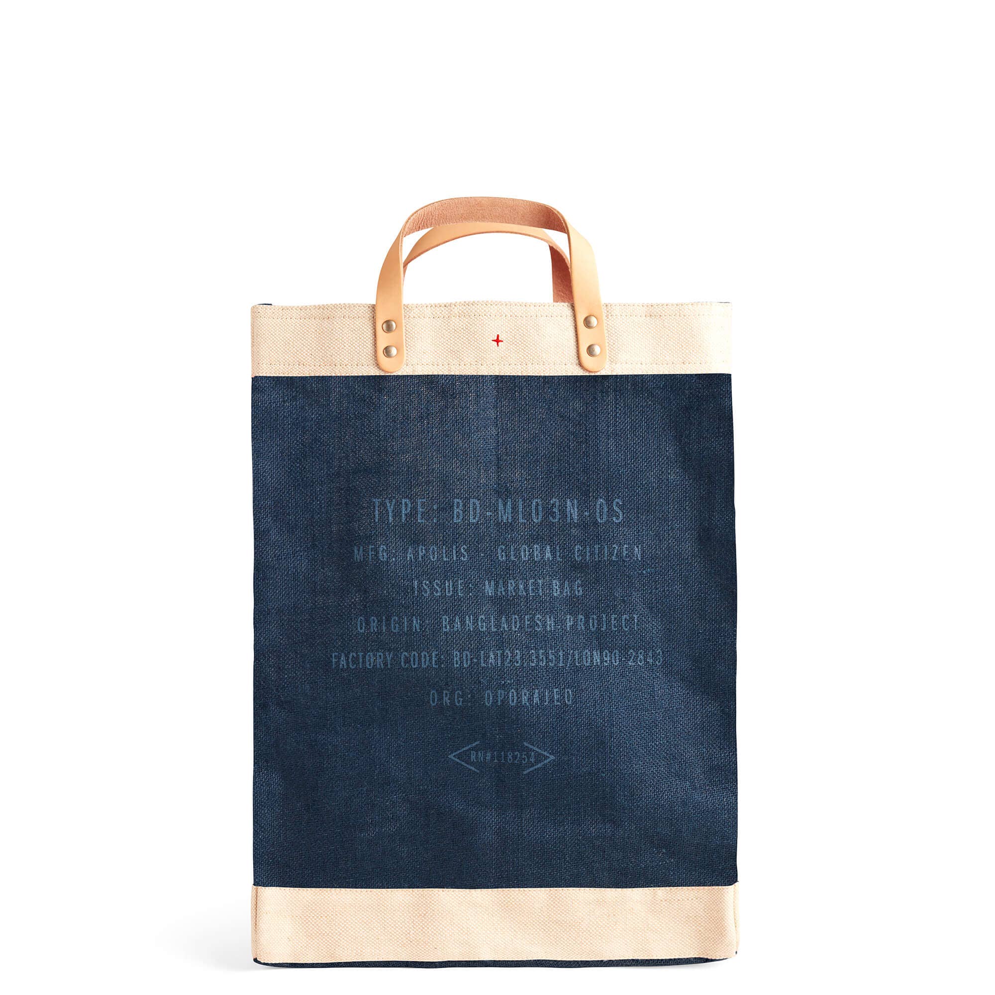 Apolis - Wholesale Tote Bag - Unisex - Customize Market Bag in Navy (003NV)7