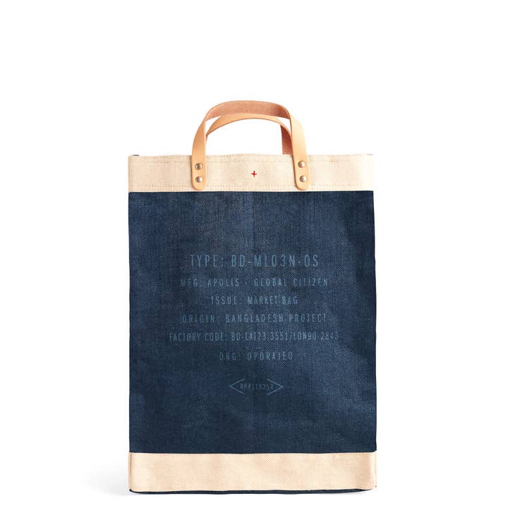 Apolis - Wholesale Tote Bag - Unisex - Customize Market Bag in Navy (003NV)7