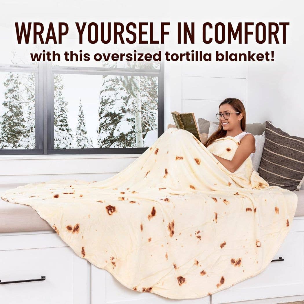 Zulay Kitchen - Vendita all'ingrosso Plaid - Coperta per burrito, motivo: tortilla con farina16