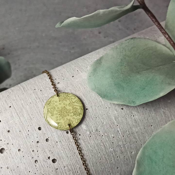 Sully armbånd — blomstermønster 0470 for engroshandel hos une Hirondelle sous le Tilleul