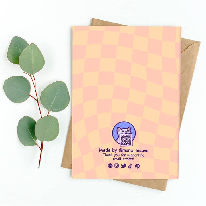 Mona Mauve • Silly Art! - Vendita all'ingrosso Biglietti di auguri - Un anno più vecchio! | Divertente biglietto di compleanno | Cat Butt Meme2