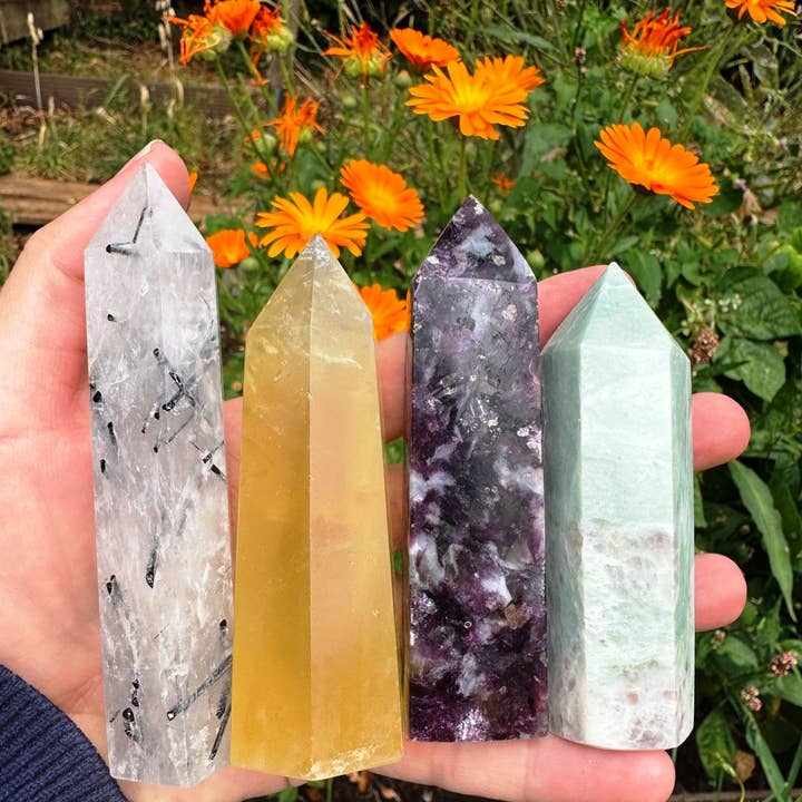 Elf Kendal Hippies - Wholesale Spiritual Stone/Crystal - Gemstone tower 5 to 11cm mystery wand surprise crystal point5